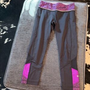 Lululemon Gray and Pink Women’s Leggings